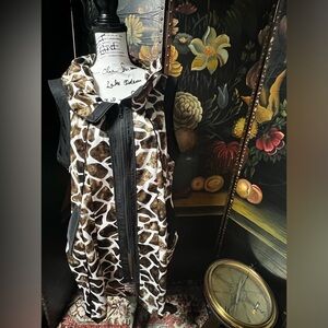 Design Today's Women's Dress Animal Print Black White Brown Sleeveless Size 1X